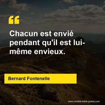 Citation Bernard Fontenelle