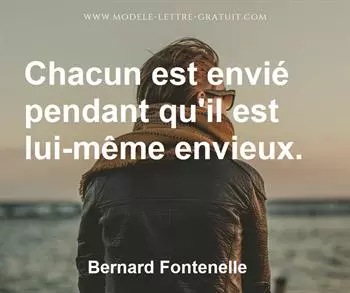 Citation de Bernard Fontenelle