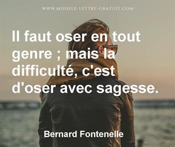 Citation de Bernard Fontenelle