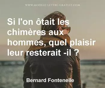 Citation de Bernard Fontenelle