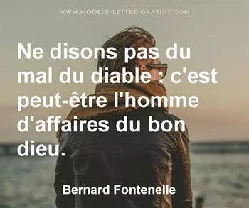 Citation de Bernard Fontenelle