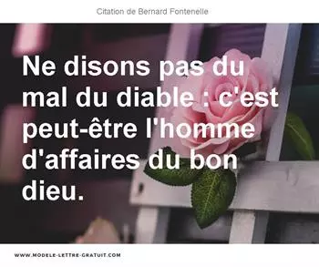 Citations Bernard Fontenelle