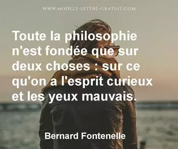 Citation de Bernard Fontenelle