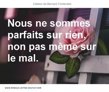 Citations Bernard Fontenelle