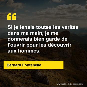 Citation de Bernard Fontenelle
