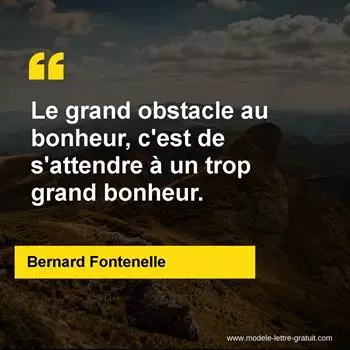 Citation Bernard Fontenelle