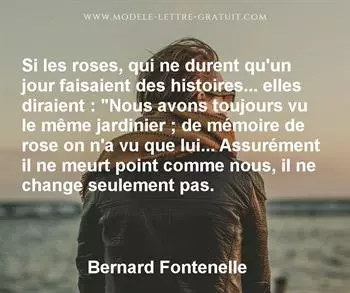 Citation de Bernard Fontenelle