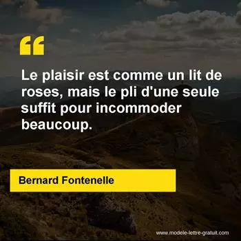 Citation Bernard Fontenelle