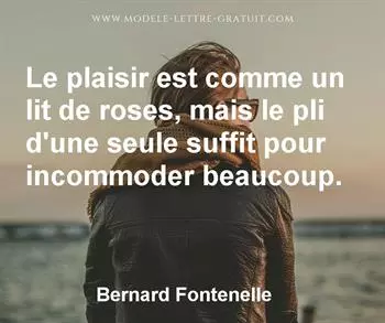 Citation de Bernard Fontenelle
