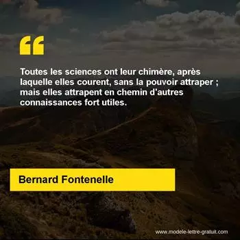 Citation Bernard Fontenelle