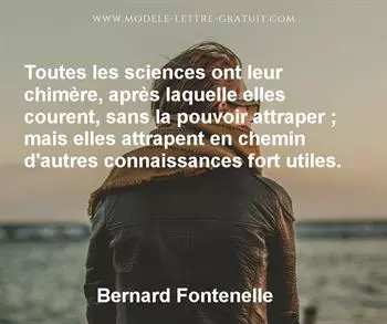 Citation de Bernard Fontenelle