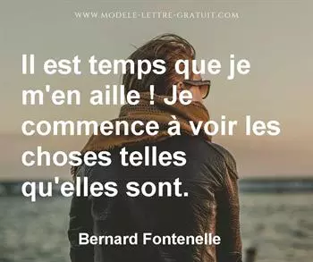 Citation de Bernard Fontenelle