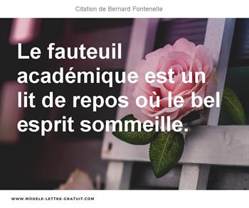 Citations Bernard Fontenelle