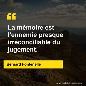 Citation Bernard Fontenelle