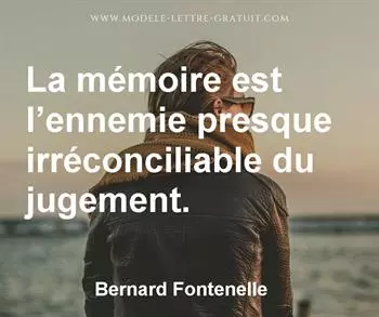 Citation de Bernard Fontenelle