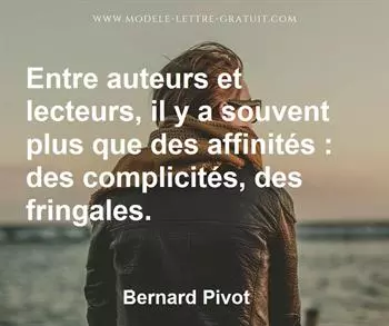 Citation de Bernard Pivot