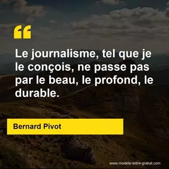 Citation Bernard Pivot
