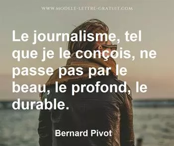 Citation de Bernard Pivot