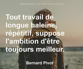 Citation de Bernard Pivot