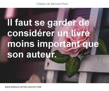 Citations Bernard Pivot