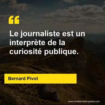 Citation Bernard Pivot