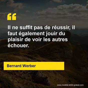 Citation Bernard Werber