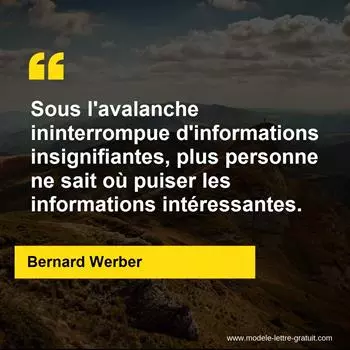 Citation Bernard Werber