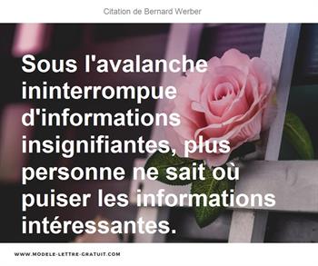 Citations Bernard Werber