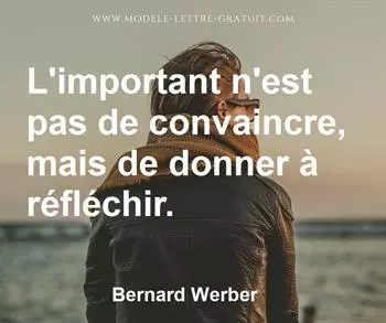 Citation de Bernard Werber
