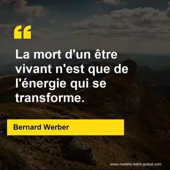 Citation Bernard Werber