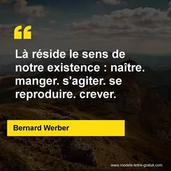 Citation Bernard Werber