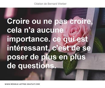 Citations Bernard Werber