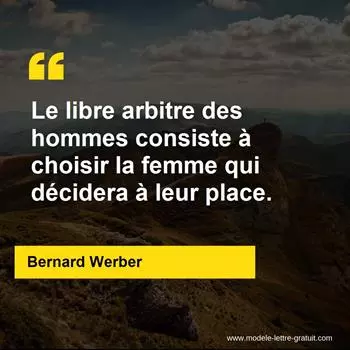 Citation Bernard Werber
