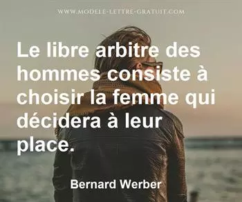 Citation de Bernard Werber