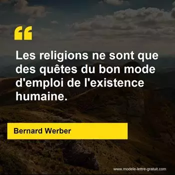 Citation Bernard Werber