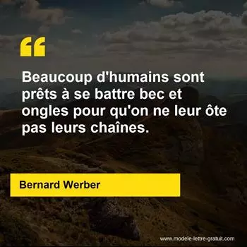 Citation Bernard Werber