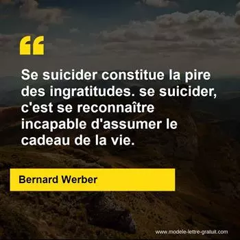Citation Bernard Werber