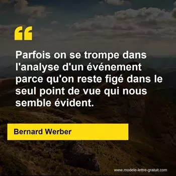 Citation Bernard Werber