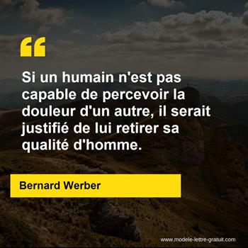 Citation de Bernard Werber