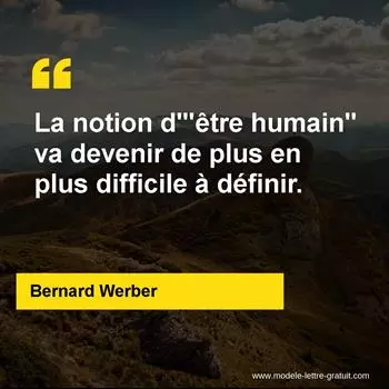 Citation Bernard Werber