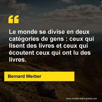 Citation Bernard Werber