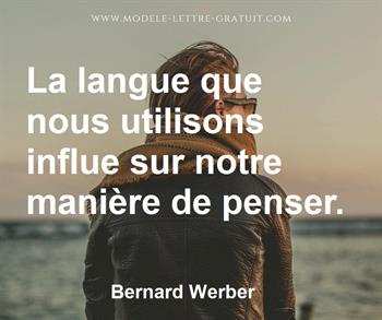 Citation de Bernard Werber