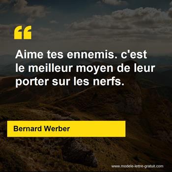 Citation de Bernard Werber