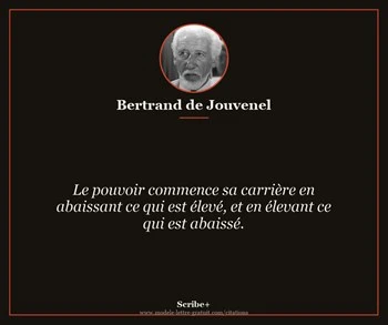 Citation de Bertrand de Jouvenel