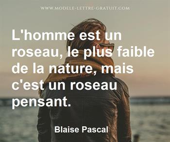 Citation de Blaise Pascal