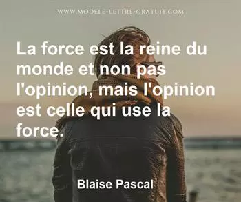 Citation de Blaise Pascal