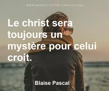 Citation de Blaise Pascal