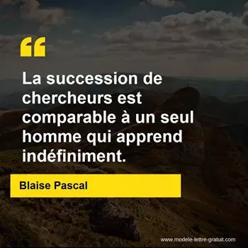 Citation Blaise Pascal
