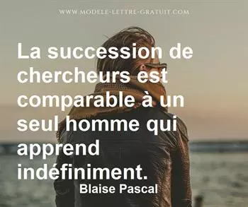 Citation de Blaise Pascal