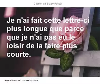 Citations Blaise Pascal